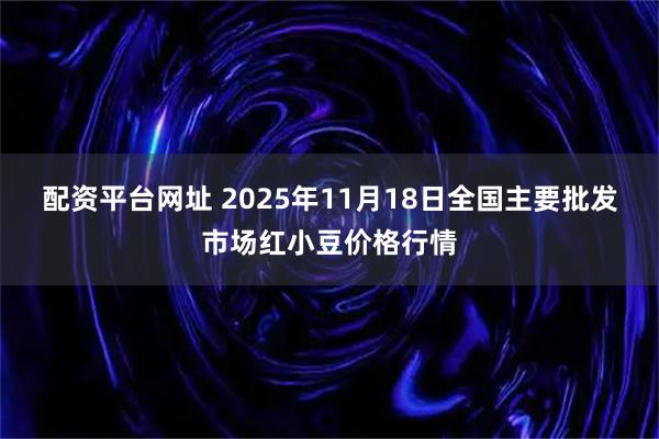 配资平台网址 2025年11月18日全国主要批发市场红小豆价格行情