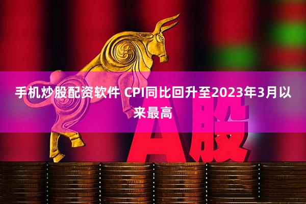 手机炒股配资软件 CPI同比回升至2023年3月以来最高